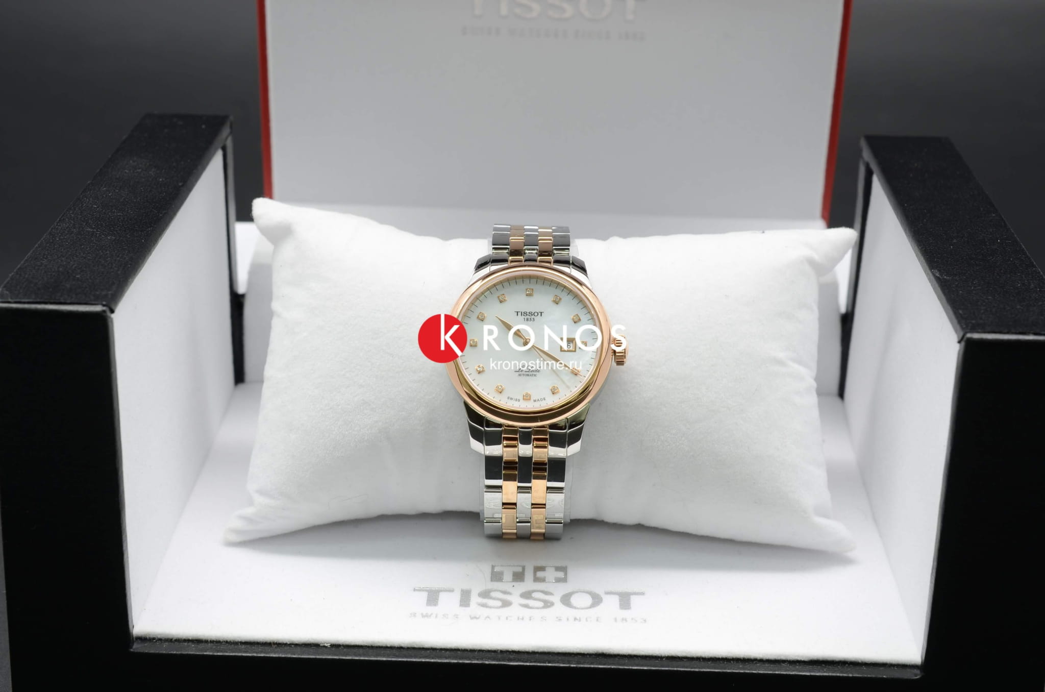 Tissot Tissot Le Locle Automatic Lady T006.207.22.116.00 механические женские часы часы крупный план перламутровый циферблата